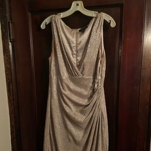 Ralph Lauren gold mid length dress